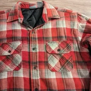Chemise En Flanelle Vintage Ozark Trail – Rouge à Carreaux – Taille 3XL Homme – Made In USA – Occasion